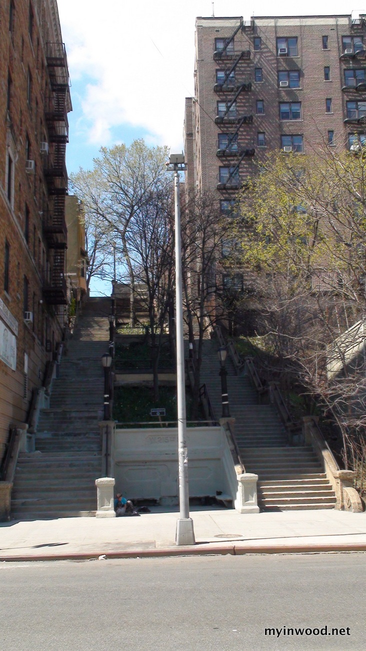 215th street steps in 2011, photo by Cole Thompson