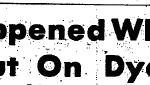 Heights Inwood headline,  July 20, 1977.