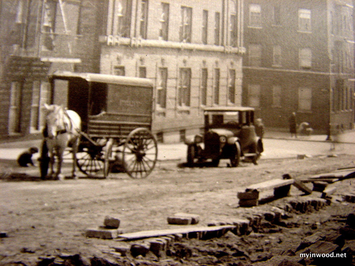Isham Street in 1929, NYHS.