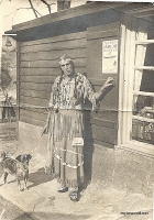 Marie Noemie Boulerease Constantine Kennedy, aka Princess Naomie, in Inwood Hill Park, 1930’s.