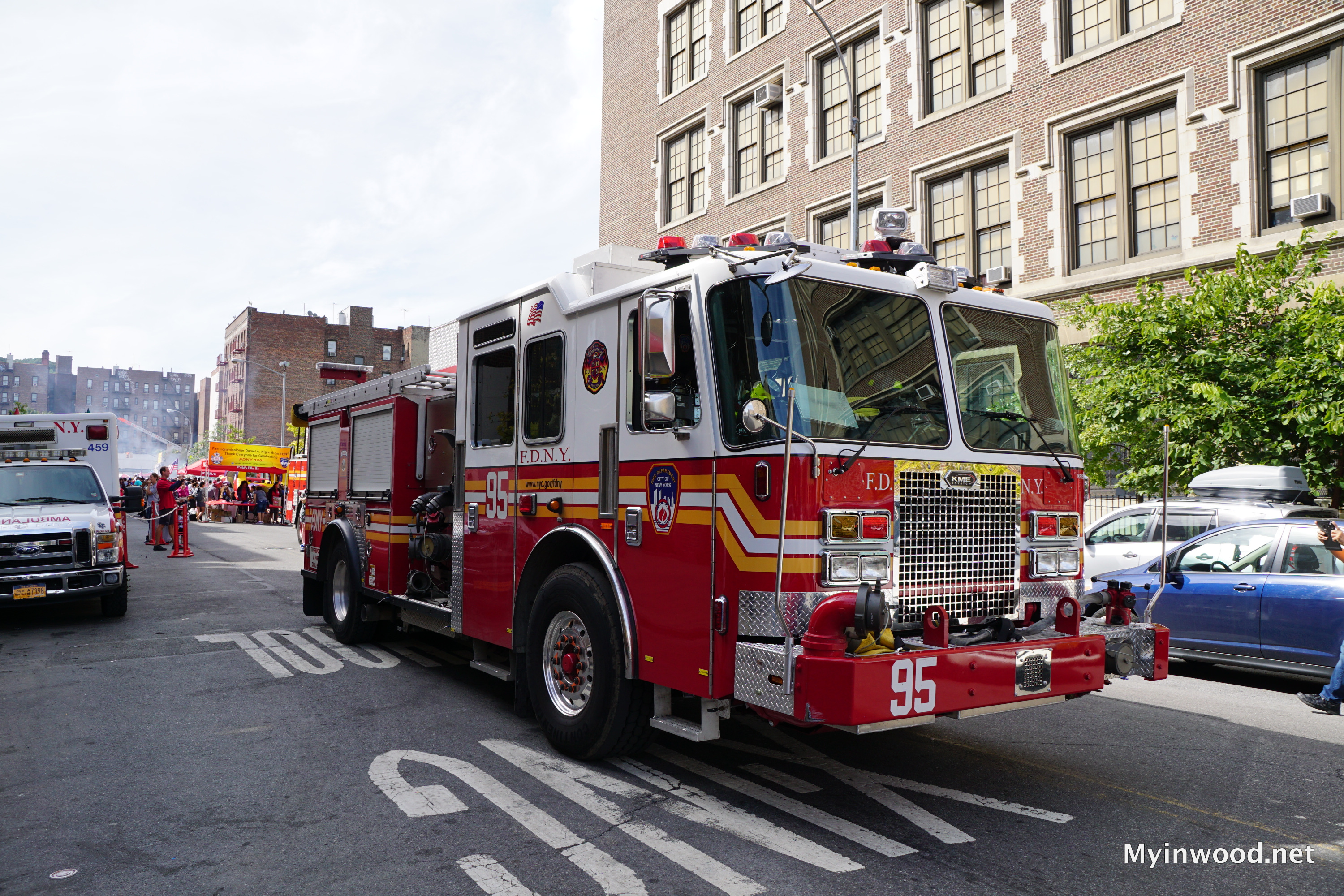 FDNY block party on  September 26, 2015 celebrating 150 Years of FDNY and Centennial of Inwood Fire Department.