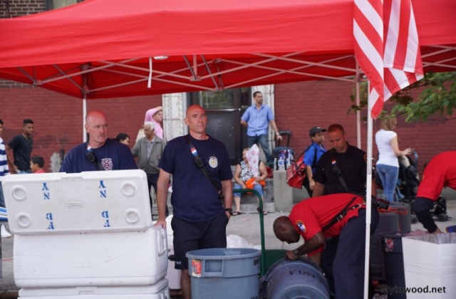 FDNY block party on September 26, 2015 celebrating 150 Years of FDNY and Centennial of Inwood Fire Department.