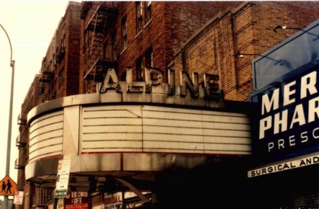 Alpine Theater on Dyckman Street circa 1988.