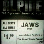 Alpine Theater, 208 Dyckman Street, Jaws