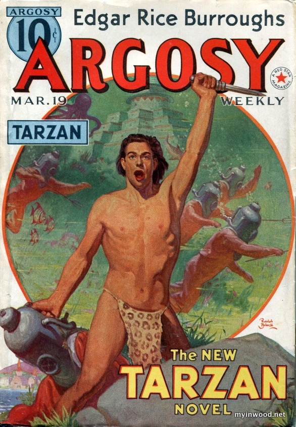 Argosy, cover art by Rudolph Belarski.
