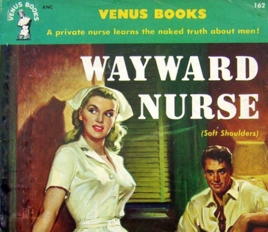 Wayward Nurse, cover art by Rudolph Belarski.