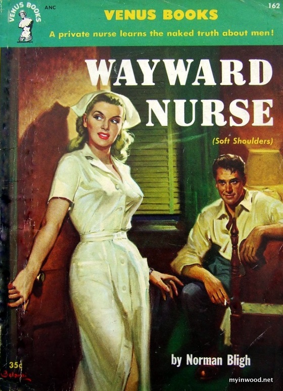 Wayward Nurse, cover art by Rudolph Belarski.