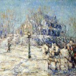 1913 Painting  Art, The Dyckman House, Ernest Lawson 1913