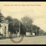 Seaman Drake arch in 1911 postcard.  Note the highlighted  gas lamp