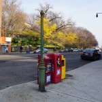 One of two surviving gas lampposts in New York City. (Corner of Broadway and West 211th Street)