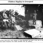 Children play in Inwood graveyard, New York Evening Post, June 21, 1924