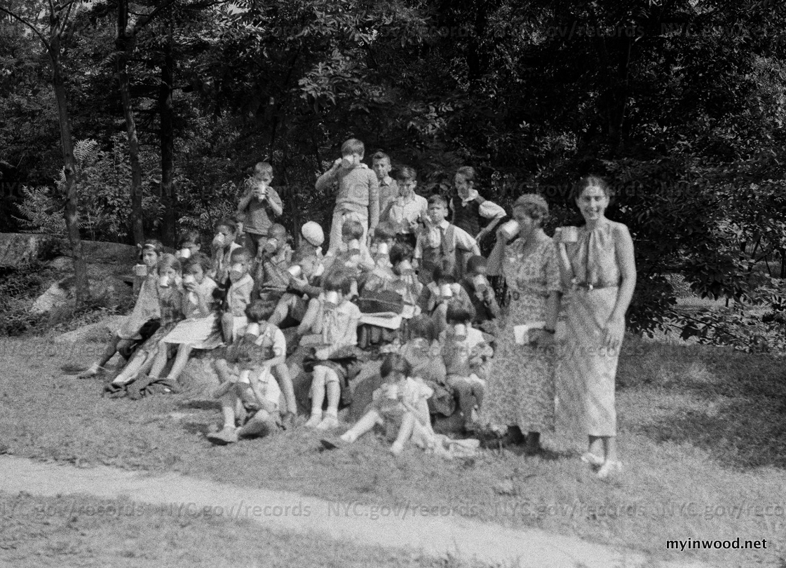 Inwood Hill Park, Day Camp, Summer of 1934, NYC Department of Parks and Recreation.