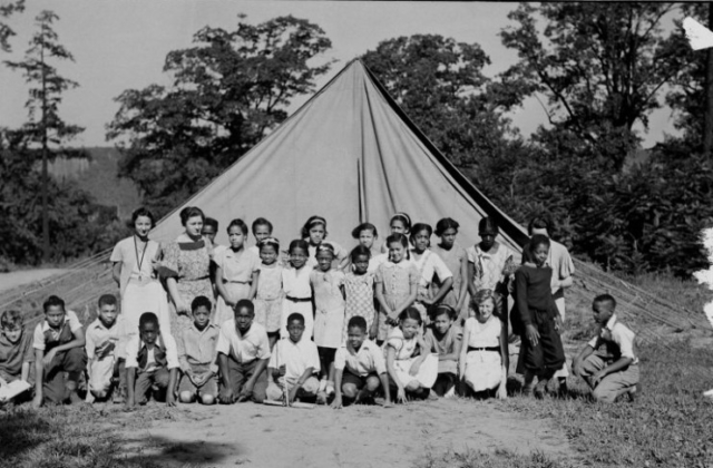 Summer day camp, Inwood Hill Park, August 20, 1934, from NYC Parks Dept.