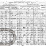 1920 Federal Census, Yamaguchi family highlighted (click on image to enlarge)