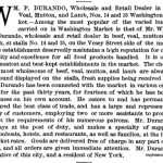 1888 Durando Butcher bio Illustrated New York 1888