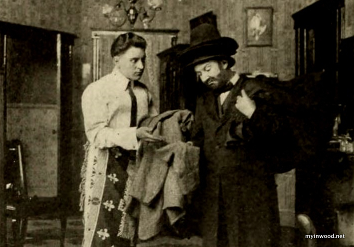 Joseph Levering and Crane Wilbur in The Three Bachelors' Turkey, 1912.