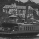 Dyckman Street ferry with the old Jewish Memorial Hospital in the background, 1926, NYPL.