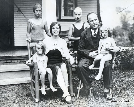 J. Erroll Boyd and family, 1930, press photo.