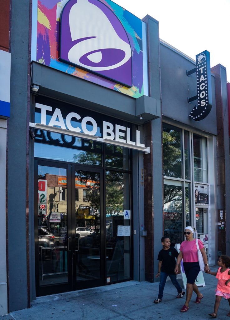 Taco Bell, 175 Dyckman Street, 2019. 