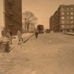 The Inwood section of northern Manhattan, 1926.  View from Isham Street looking west to Broadway. (NYHS)