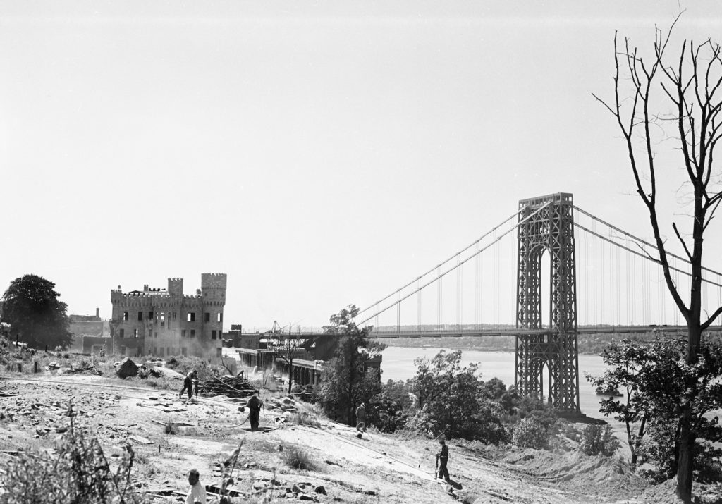 Charles V. Paterno's castle photographed in 1938. The Castle Village Apartment complex now occupies the site.